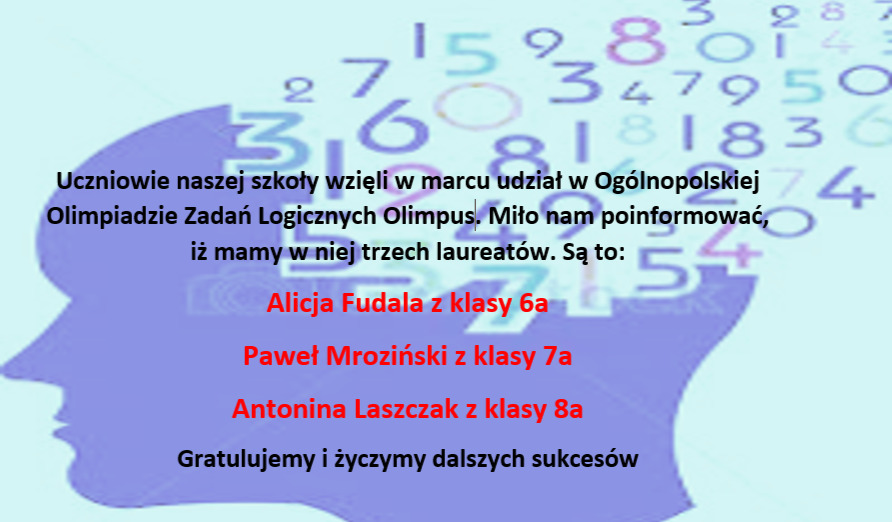 Laureaci Ogólnopolskiej Olimpiady Zadań Logicznych OLIMPUS