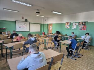 konkurs wiedzy pod hasłem „Jestem bezpieczny na drodze”